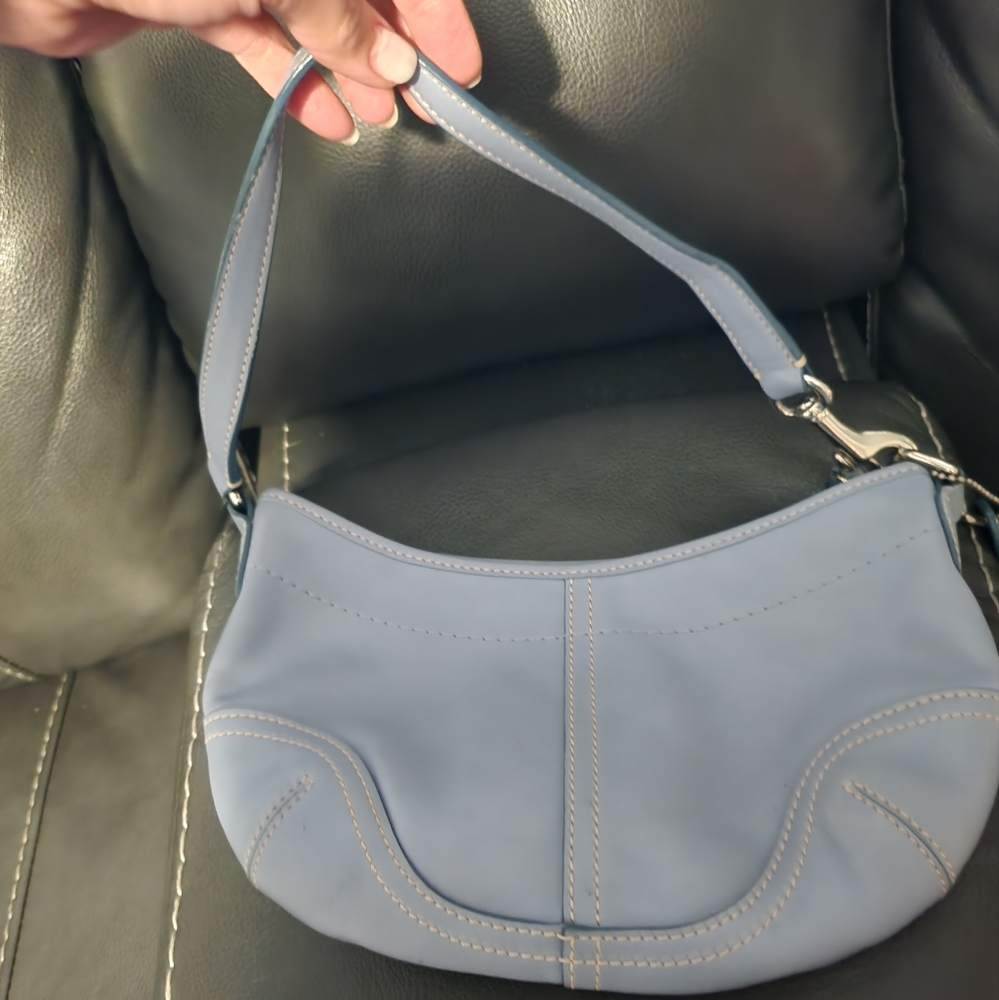 Coach Powder Blue mini purse